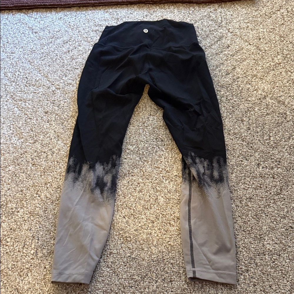 lululemon athletica Black to Gray Ombre Leggings